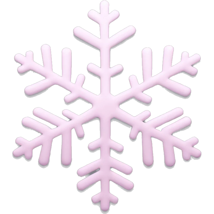 pastel pink snowflake  emoji