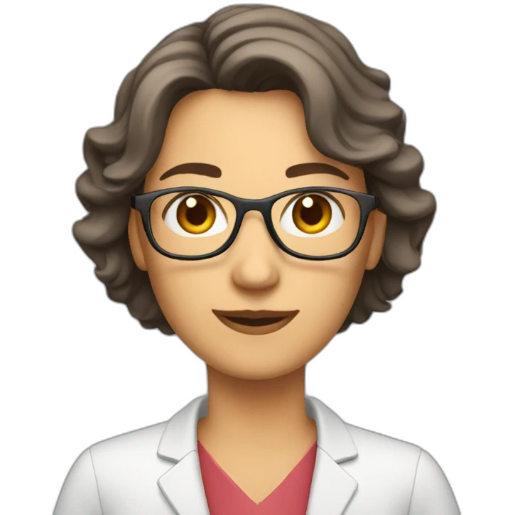 adult teacher en virtual class emoji