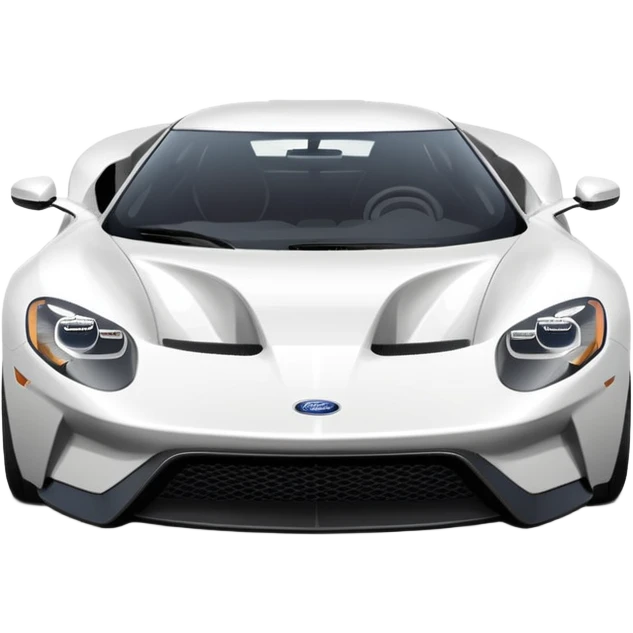 white ford gt emoji