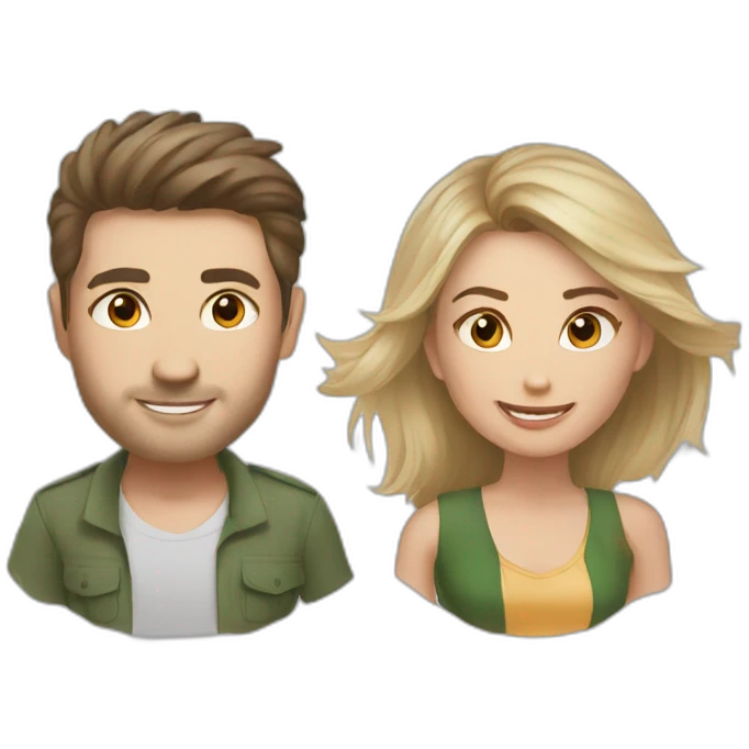 Me and My wife in vietnam emoji
