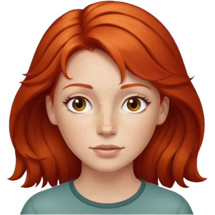 rothaarige frau emoji