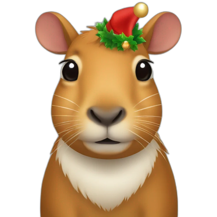 capivara de natal emoji