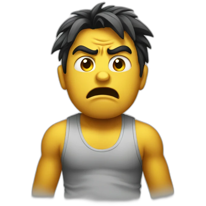 Anger sad emoji