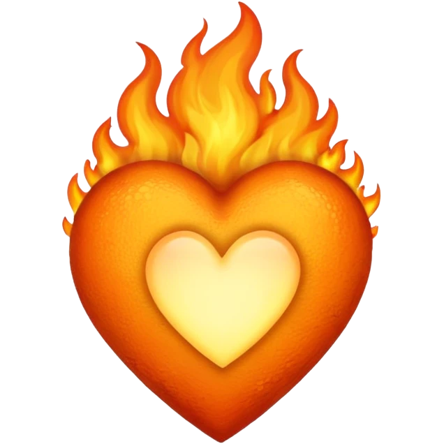 heart flaming orange emoji