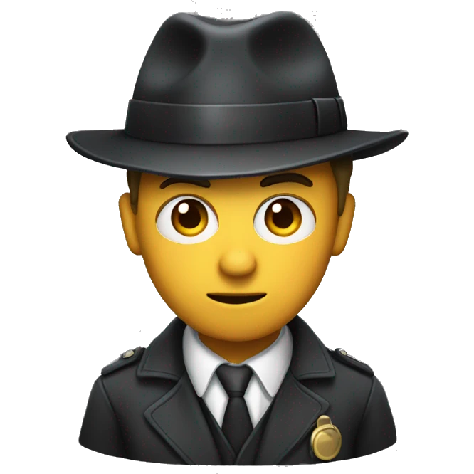 detective with wary eyes emoji