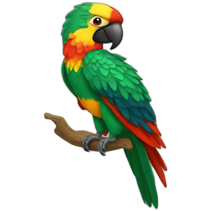 guacamaya roja emoji