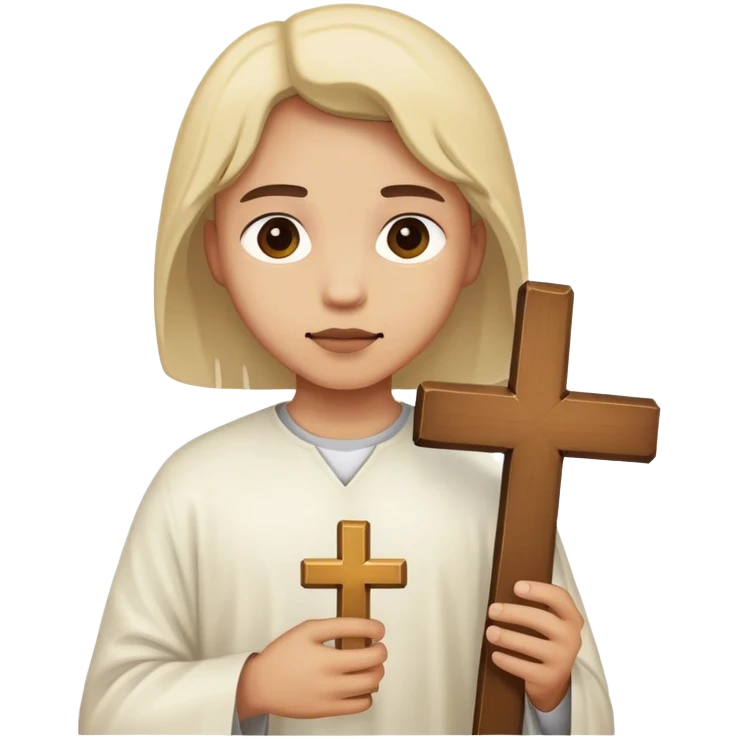 person with cross emoji