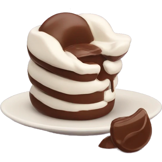 Chat qui mange du chocolat emoji