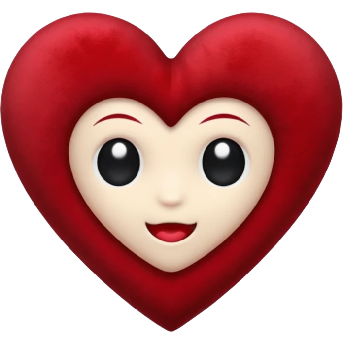 heart with gothic red velvet emoji