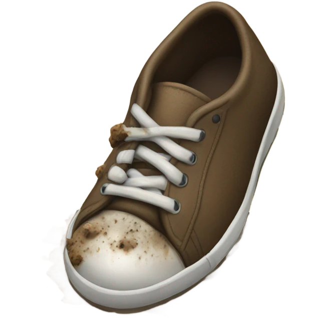 dog poop on a bottom of shoe emoji