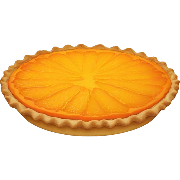 Orange pie emoji