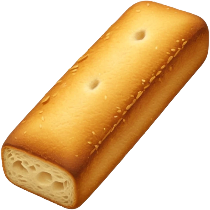 elongated crouton without a face emoji