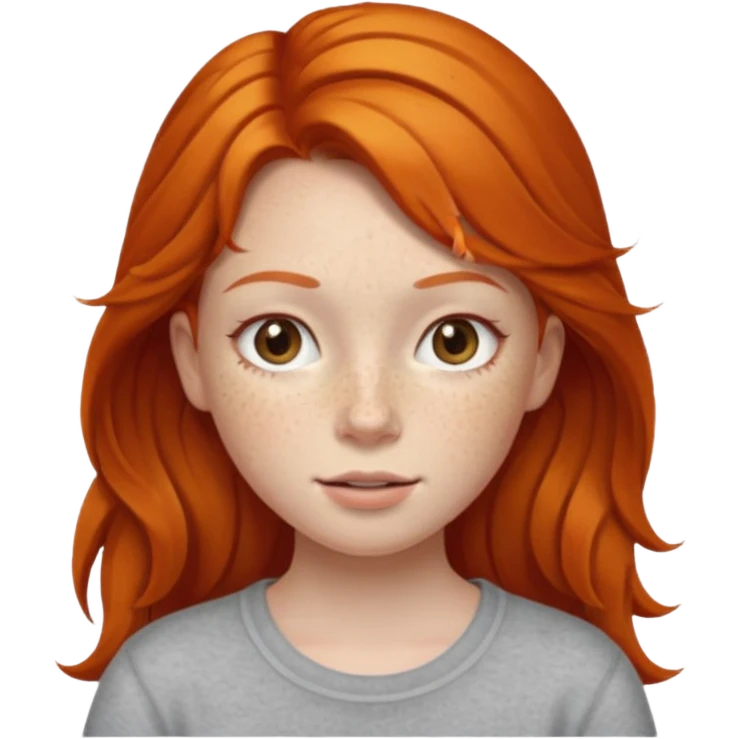 Ginger girl emoji