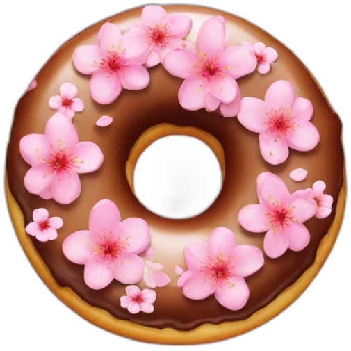 cherryblossom choco donut emoji