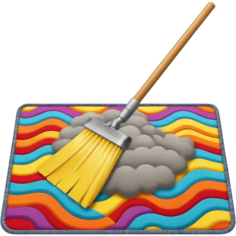 sweeping stuff under the carpet emoji