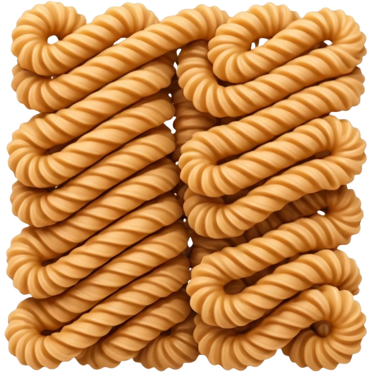 brown fusilli emoji