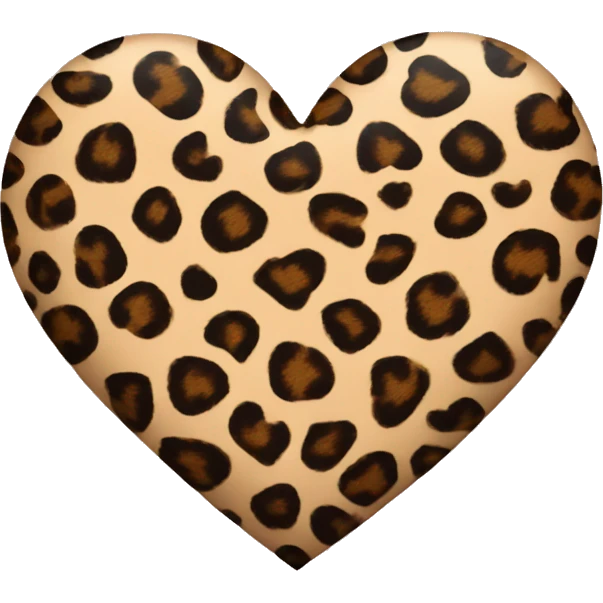 heart with leopard print emoji