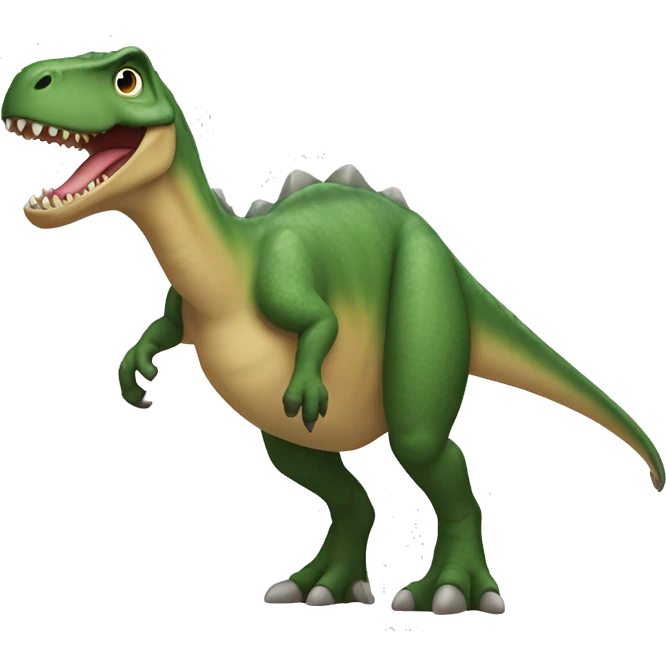 un dinosaurio con una capa de volar  emoji