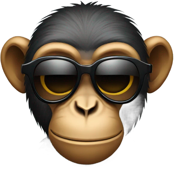 monkey with dark sunglasses emoji