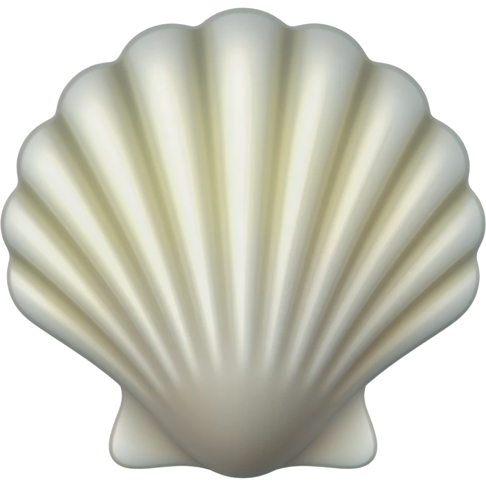 Concha branca do caminho de Santiago com emoji