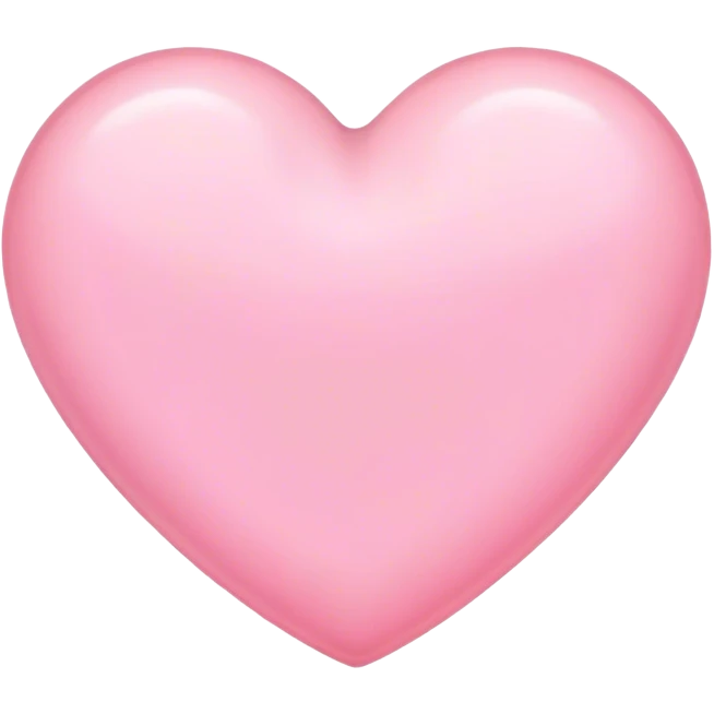 Light pink heart emoji
