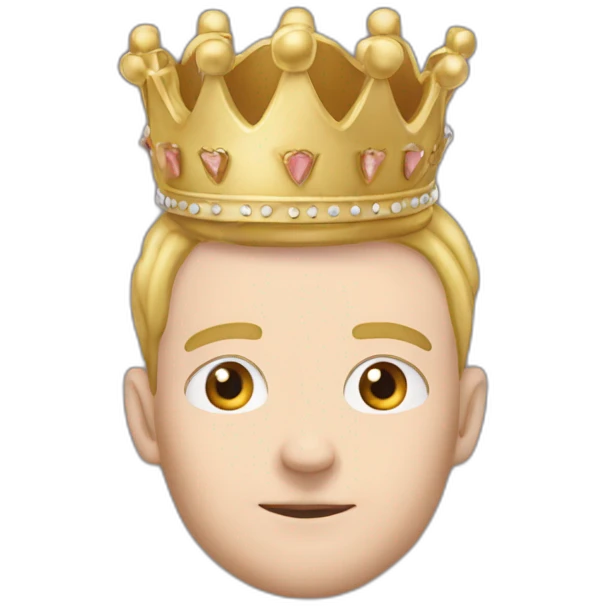 TN letters, there is one big crown on them emoji