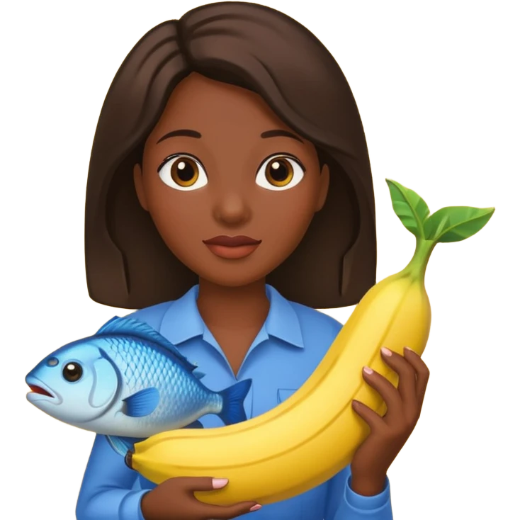 Bananas and fish emoji
