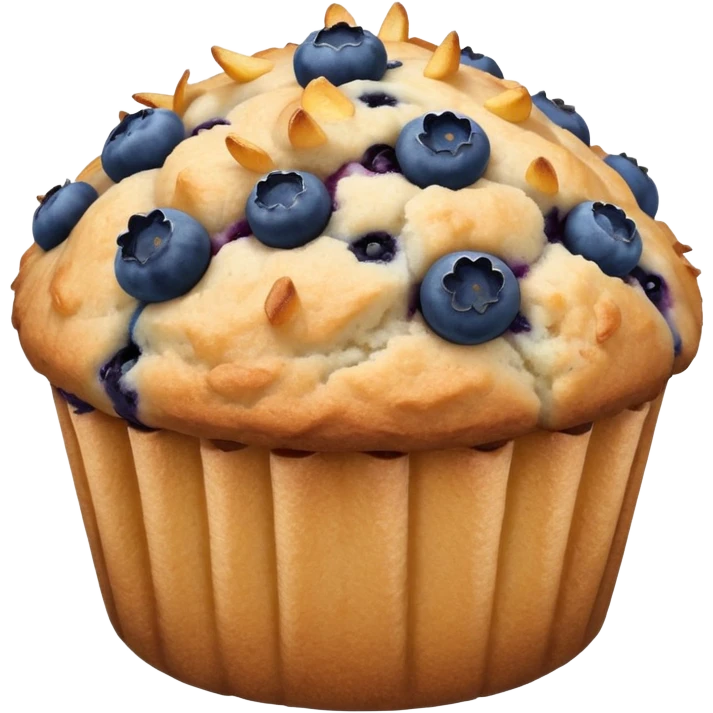 A McDonald's blueberry muffin with a side of French fries emoji