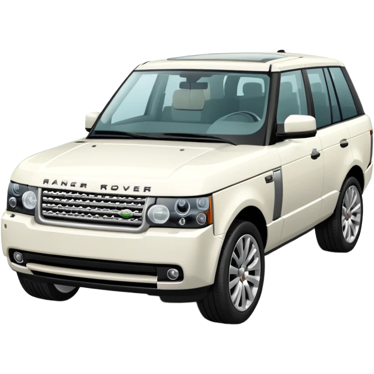 White Range Rover  emoji