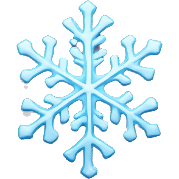 Melting snowflake emoji