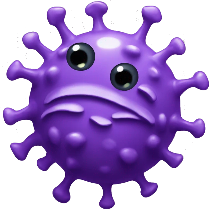 coronavirus violet funny emoji