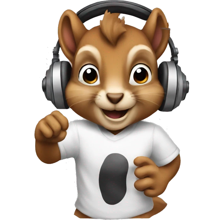 Squirrel dj emoji