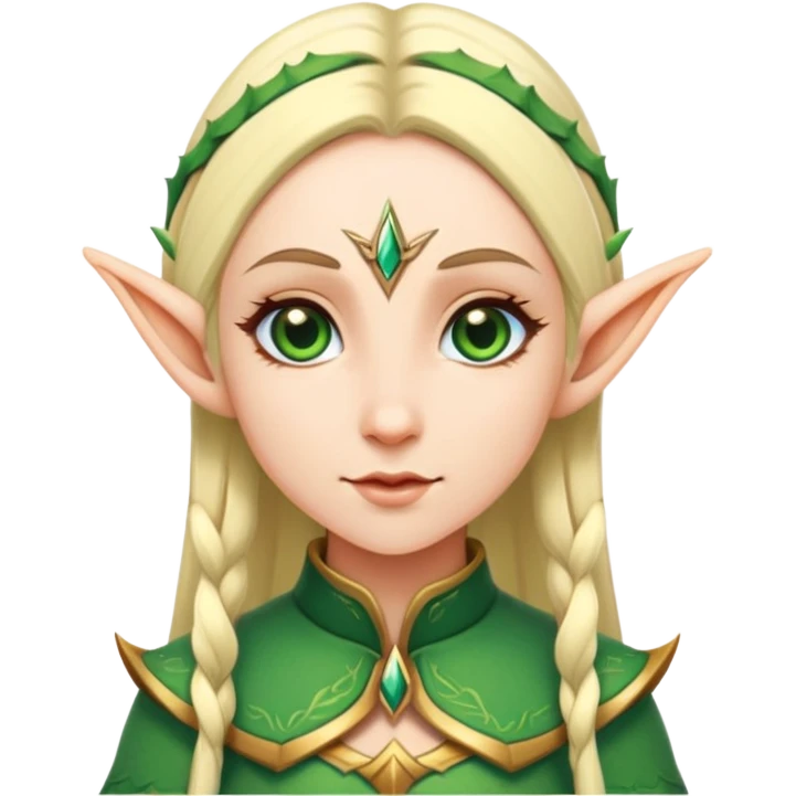 female elf with pointed ears emoji