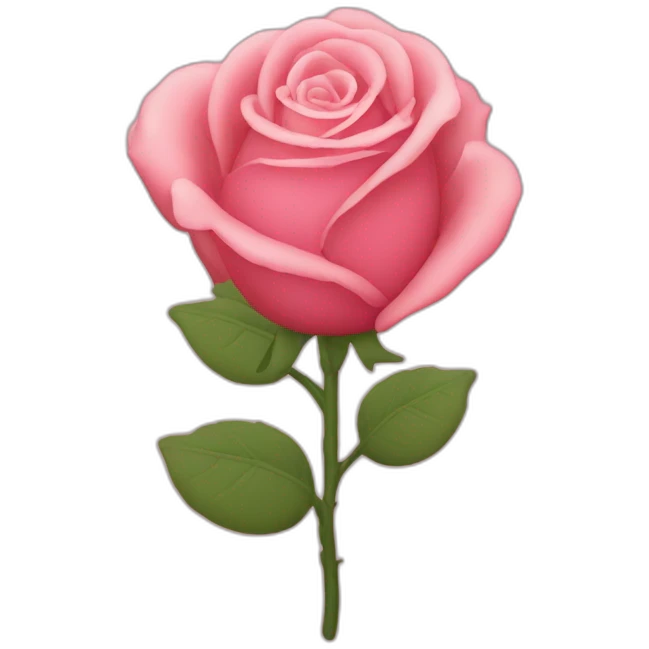 Bouquet de rose en forme de cœur emoji