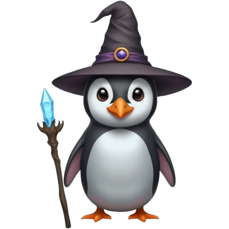 tall Demons Penguins with Witch Hat full body emoji