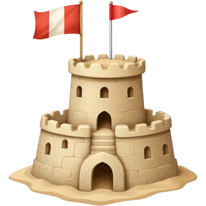 sand castle simple primitive very simple as made by a kid emoji