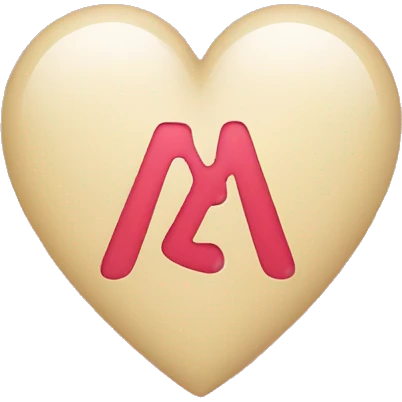 heart with letter A in it emoji