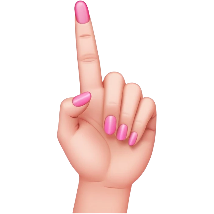 pink middle finger emoji