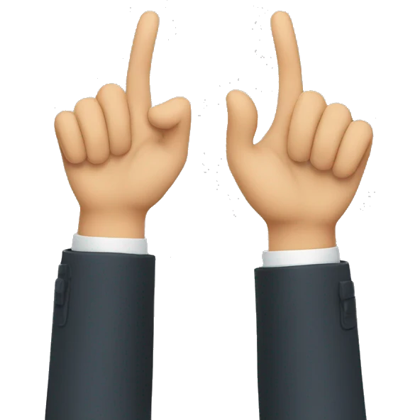 like gesture and nay gesture emoji