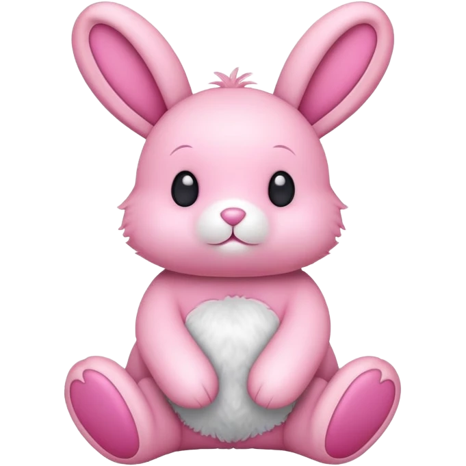 pink stuffed bunny emoji