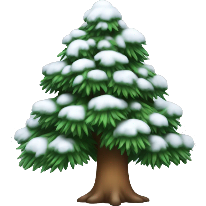 winter pine tree  emoji