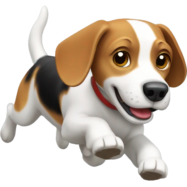 Beagle running emoji