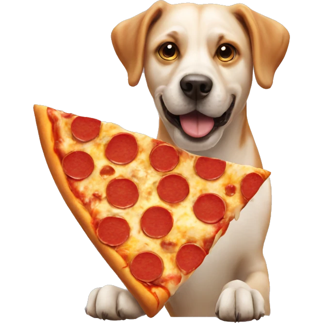 Dog pizza emoji