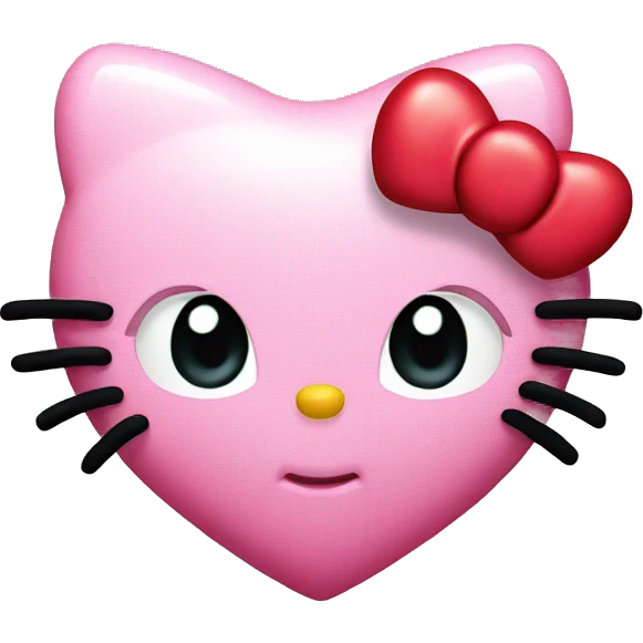hello kitty heart emoji