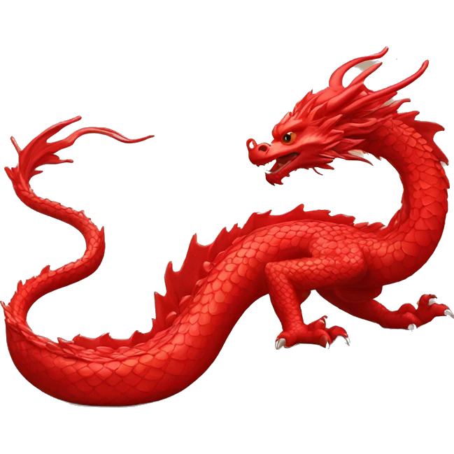 dragon red china emoji