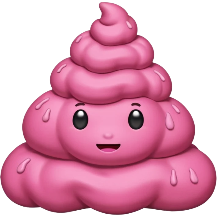 Pink poop emoji