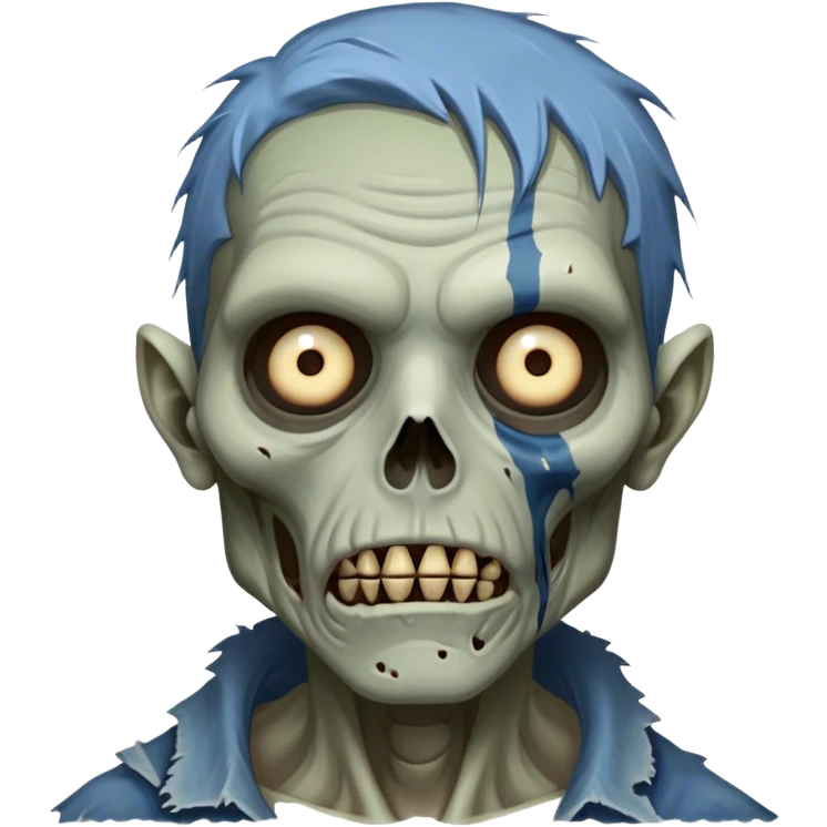 Cinematic Realistic WoW undead friendly zombie Portrait, depicted with decayed yet noble features, his weathered, pallid skin etched with ghostly blue veins and ancient scars. Clad in modest, tattered attire in muted browns and greys that remain consistently rugged, his hollow eyes burn with determined defiance. Rendered with lifelike texture and dramatic natural lighting, high shine, noble and resilient, capturing the stoic spirit of an undead veteran of Azeroth. emoji
