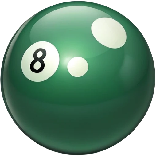 Green eight ball emoji