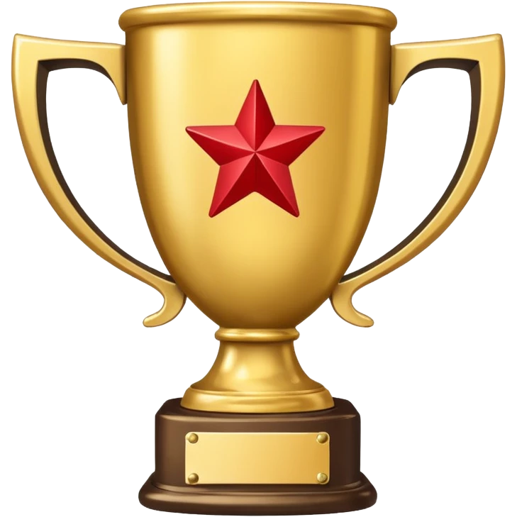 3rd runner up trophy for a winter holiday themed decorating contest emoji