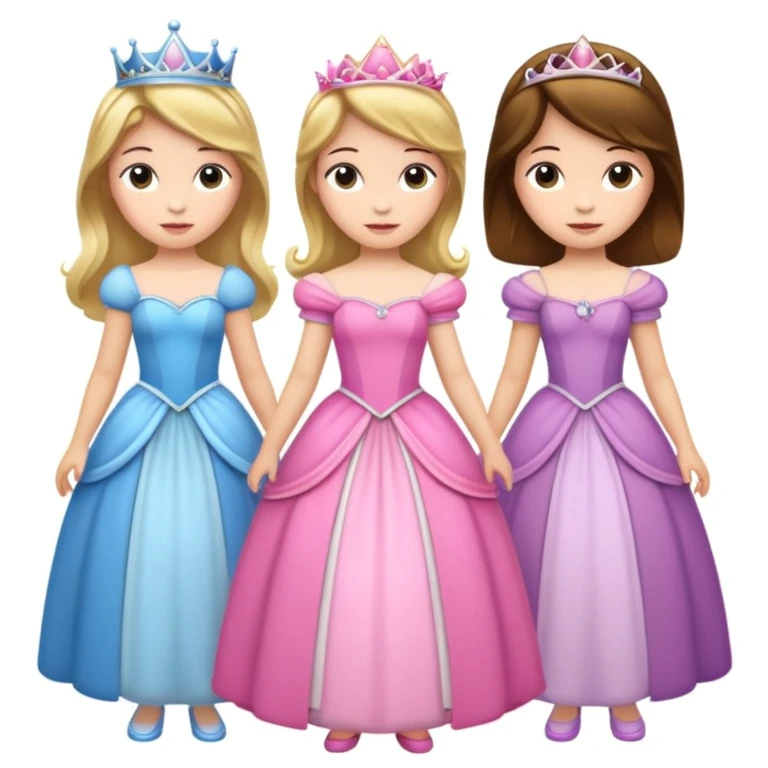 girls in a princess dress emoji